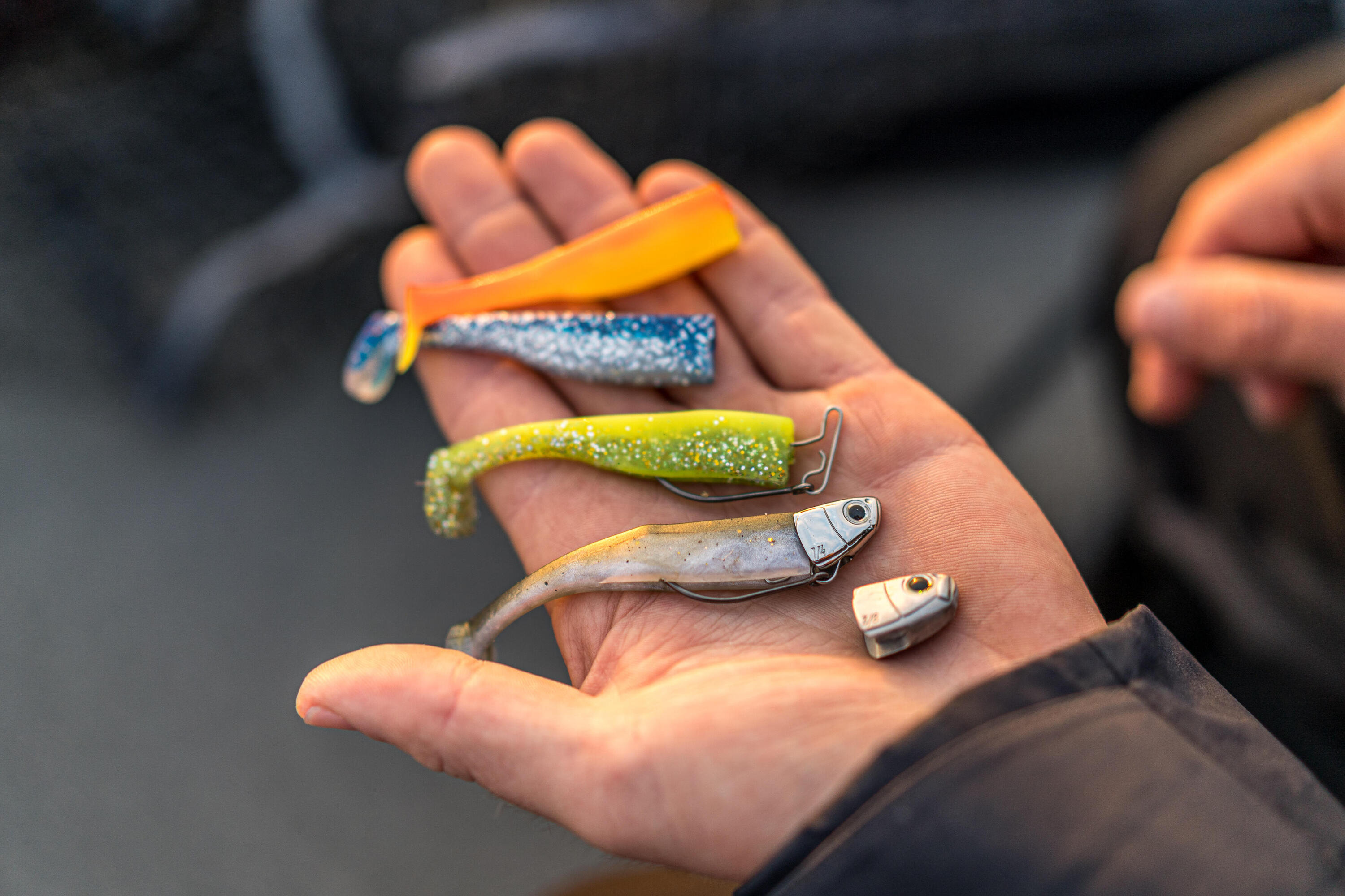 Gummiköder Shad WXM Kit Mogami 90 7/10 g neon 3/5