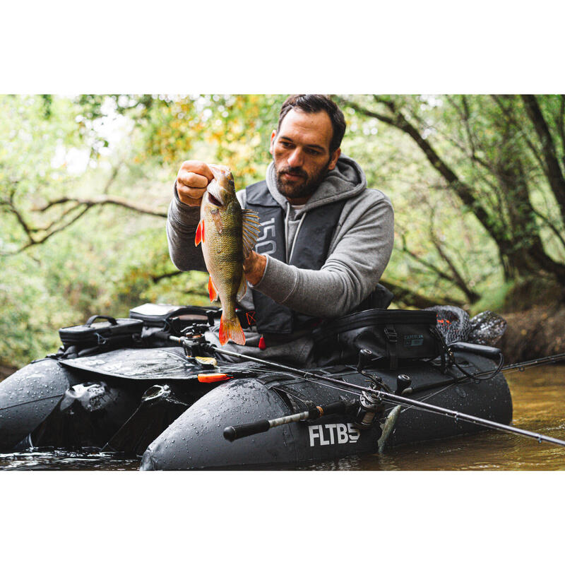 Float tube Pescuit la răpitor FLTB 5 V2 ce poate fi folosit cu motor Gri / Oranj