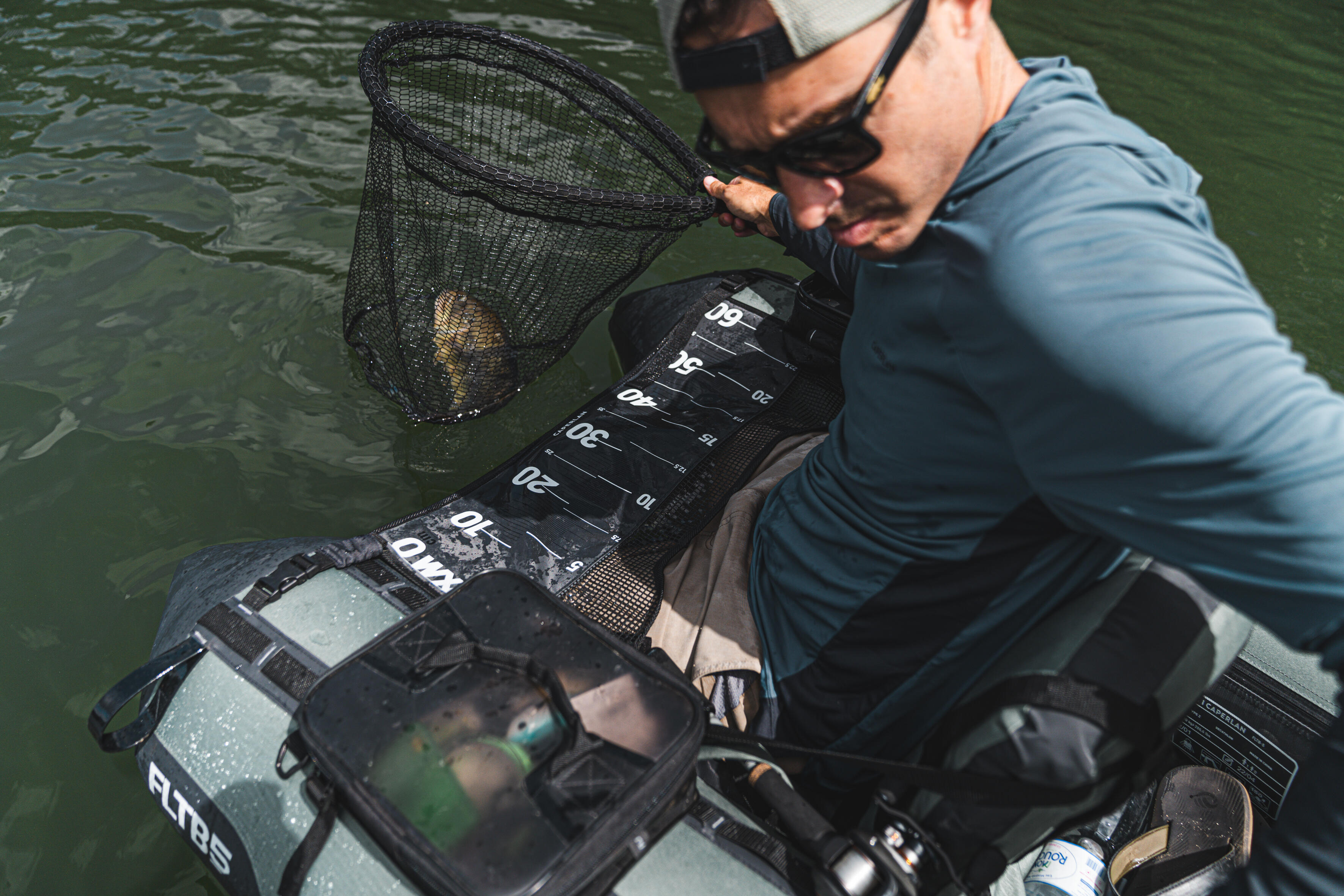 Lure fishing floating landing net - CAPERLAN