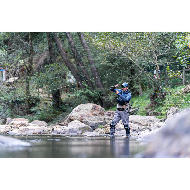 Waders de pêche respirants 500 BR-S avec chaussons néoprène