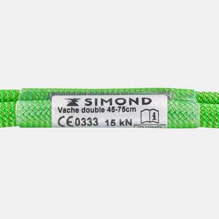 Double climbing and mountaineering lanyard