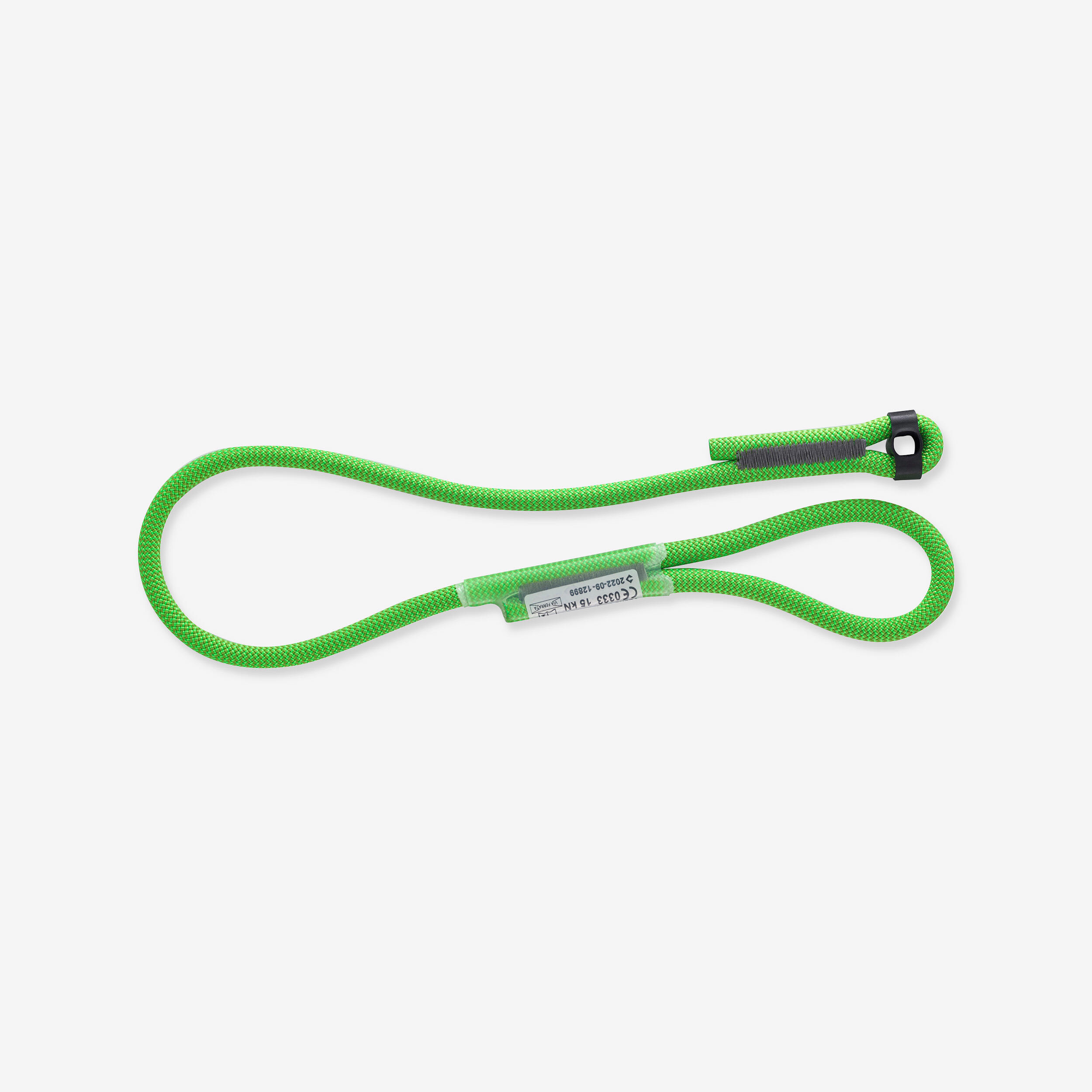 Longe double d'escalade et d'alpinisme - Vert lime fluo, Vert lime