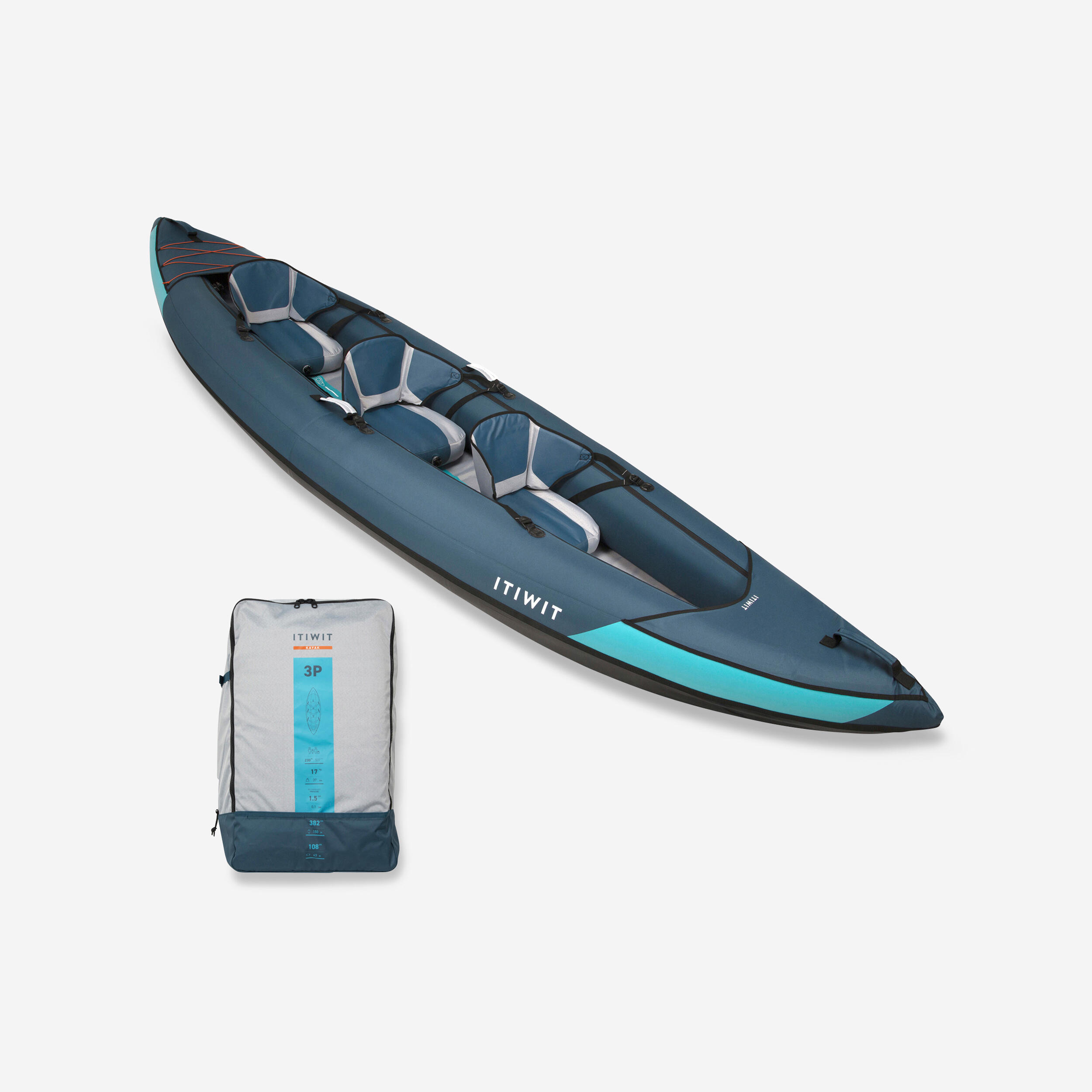 Inflatable Touring Kayak 2 Or 3 Person