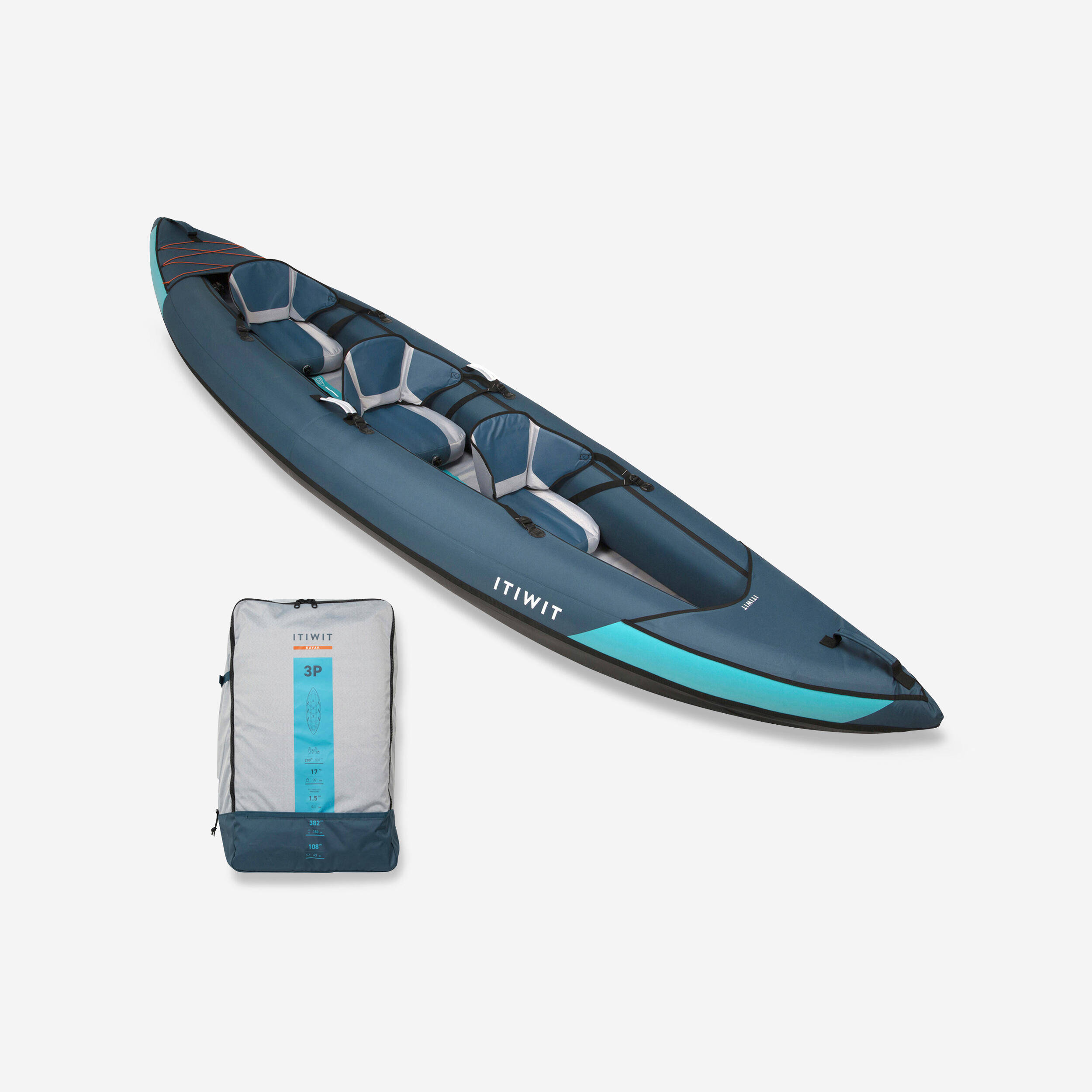 Inflatable Touring Kayak 2 Or 3 Person