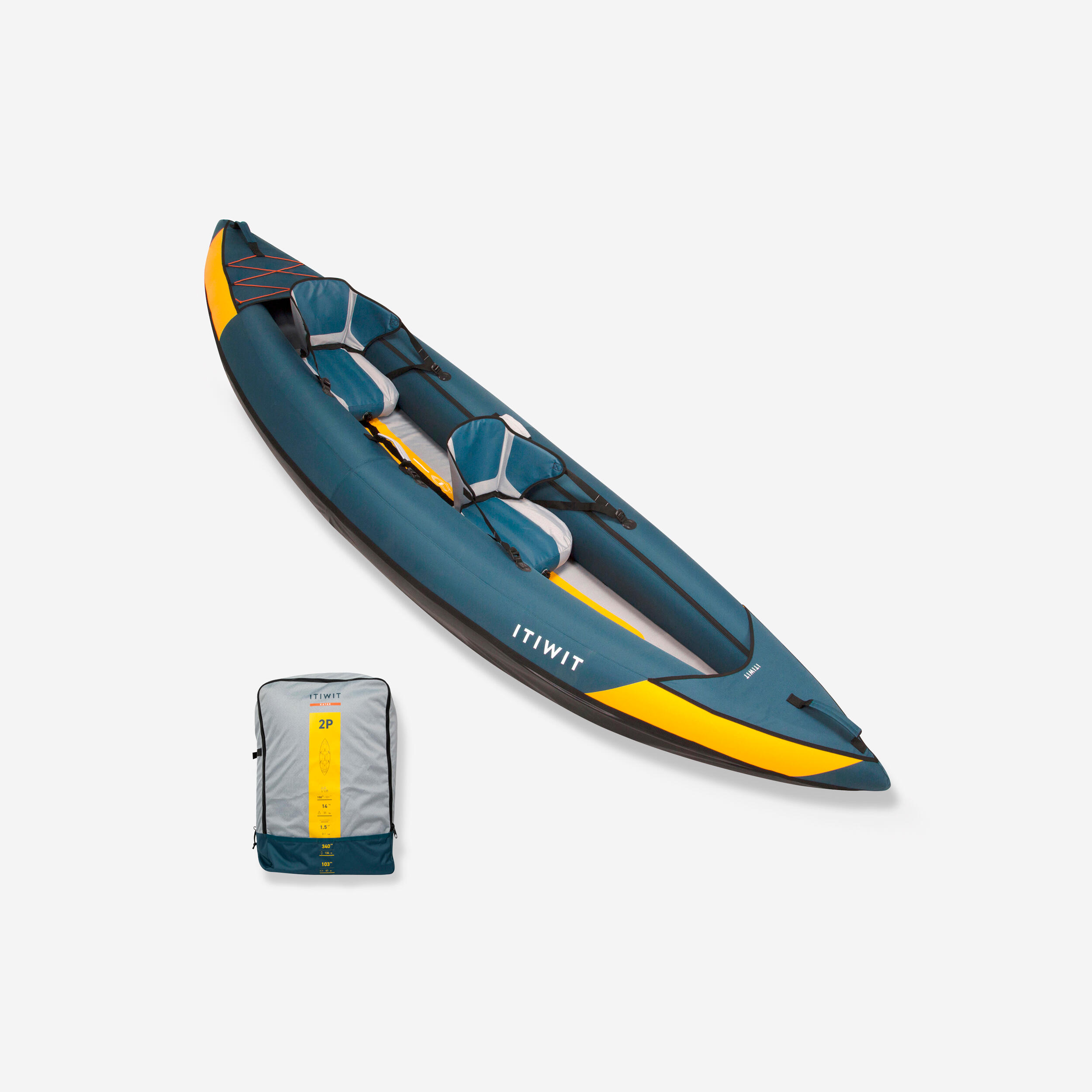 Inflatable one-two-person Touring Kayak