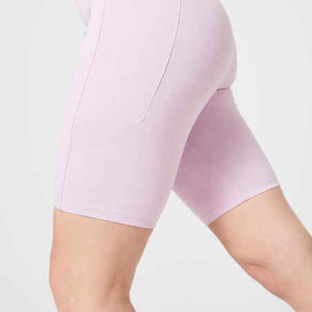 Women's Fitness Shaping Cycling Shorts 520 - Light Pink