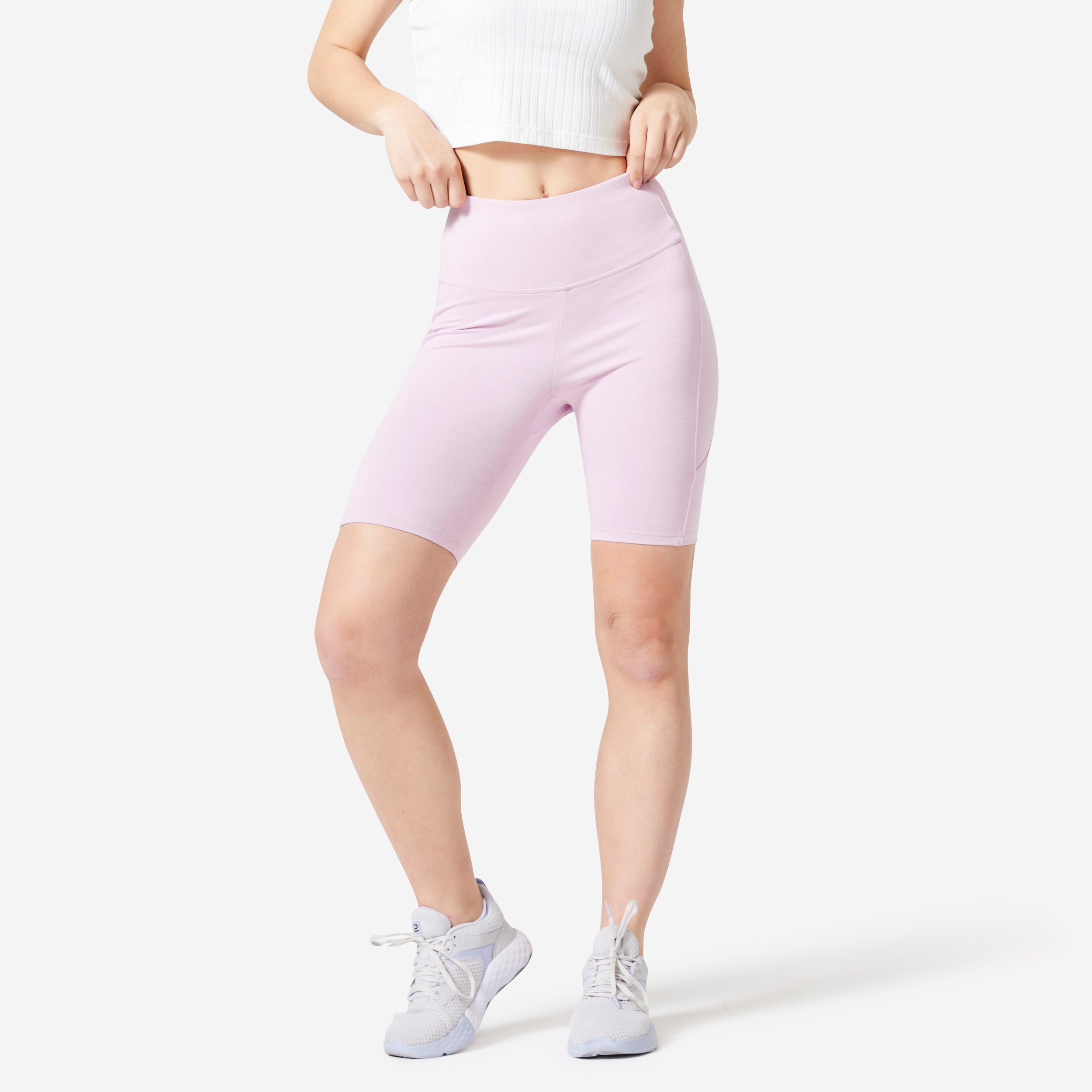 Short Cycliste Fitness Femme Galbant- 520 rose clair