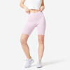 Bikershort voor fitness dames 520 lichtroze