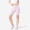 Women's Fitness Shaping Cycling Shorts 520 - Light Pink