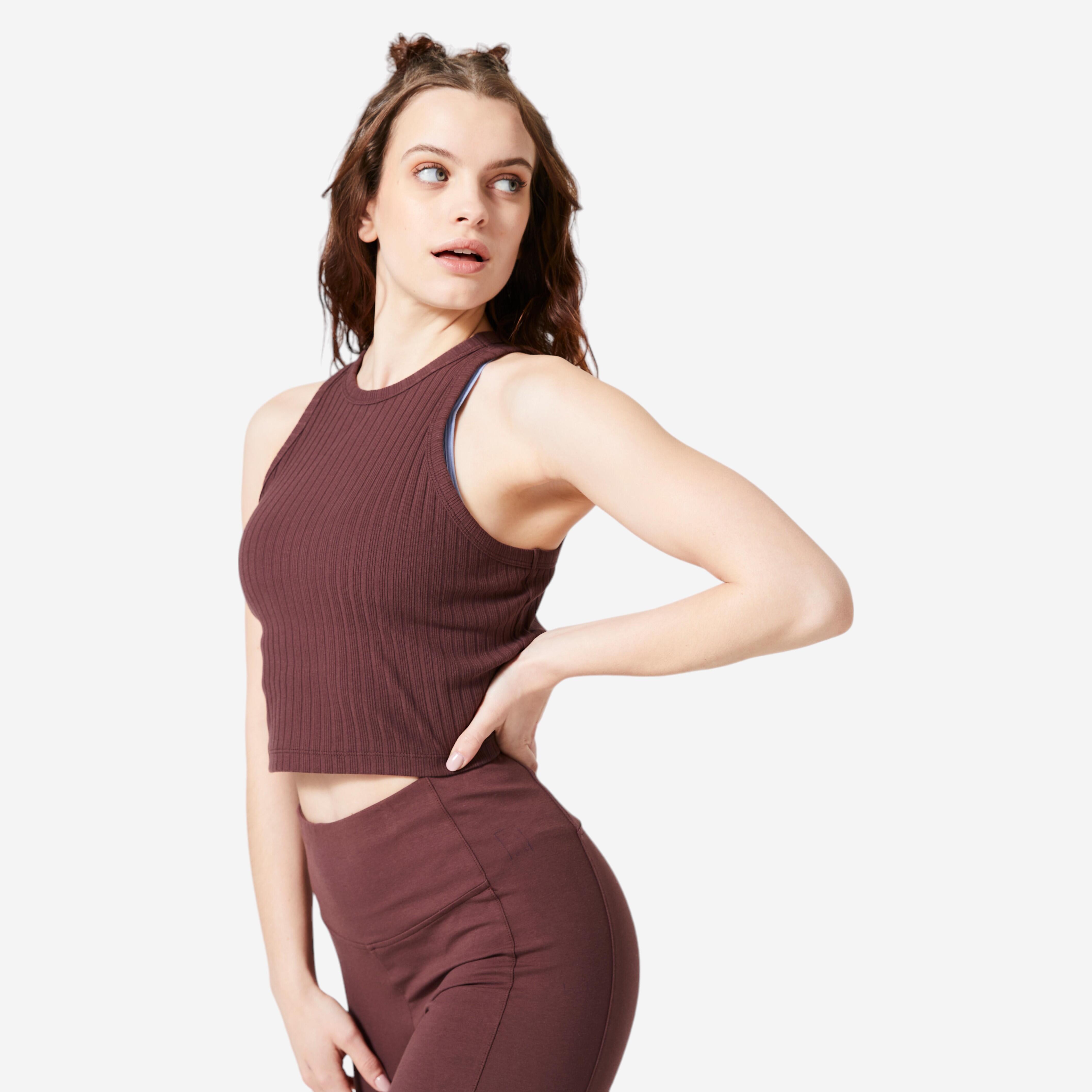Women's Fitness Tank Top 520 - Brown