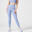 Leggings Damen - 520 Ripp indigoblau 