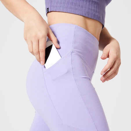 Women's Shaping Fitness Cycling Shorts 520 - Neon Purple