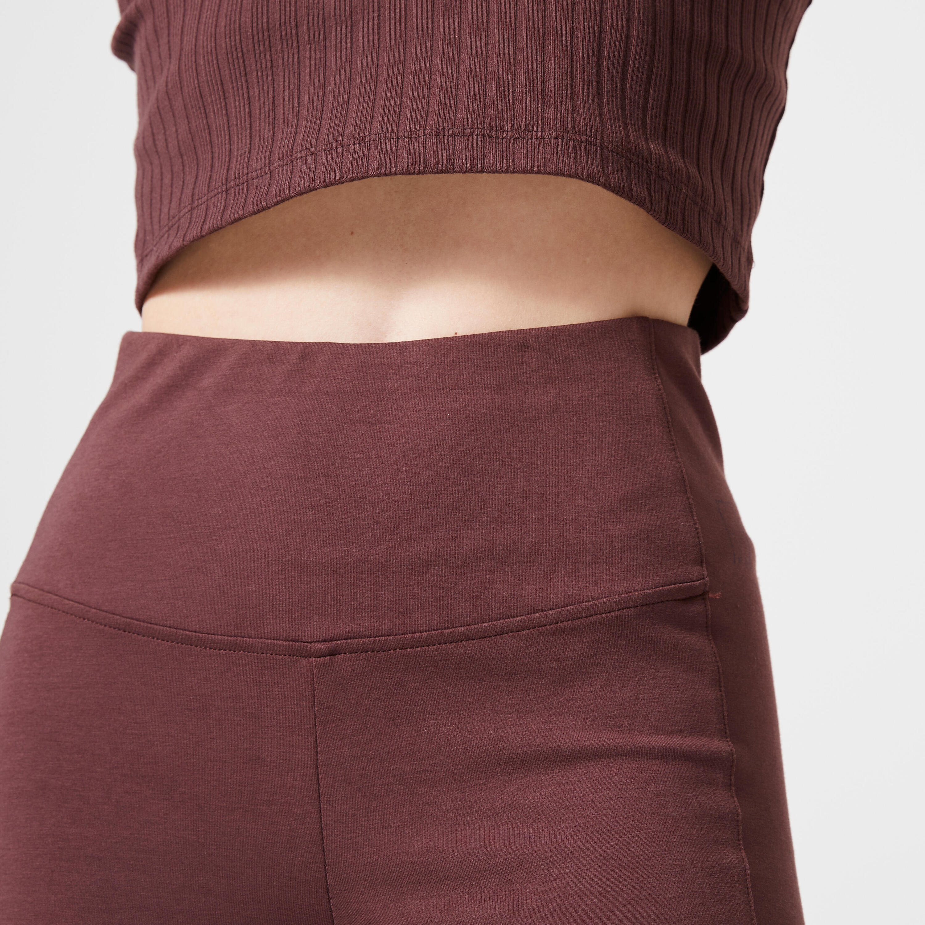 Women's Shaping Fitness Cycling Shorts 520 - Mahogany 4/7