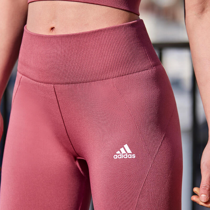 Afgeschaft Inheems map Legging fitness adidas femme seamless rose ADIDAS | Decathlon