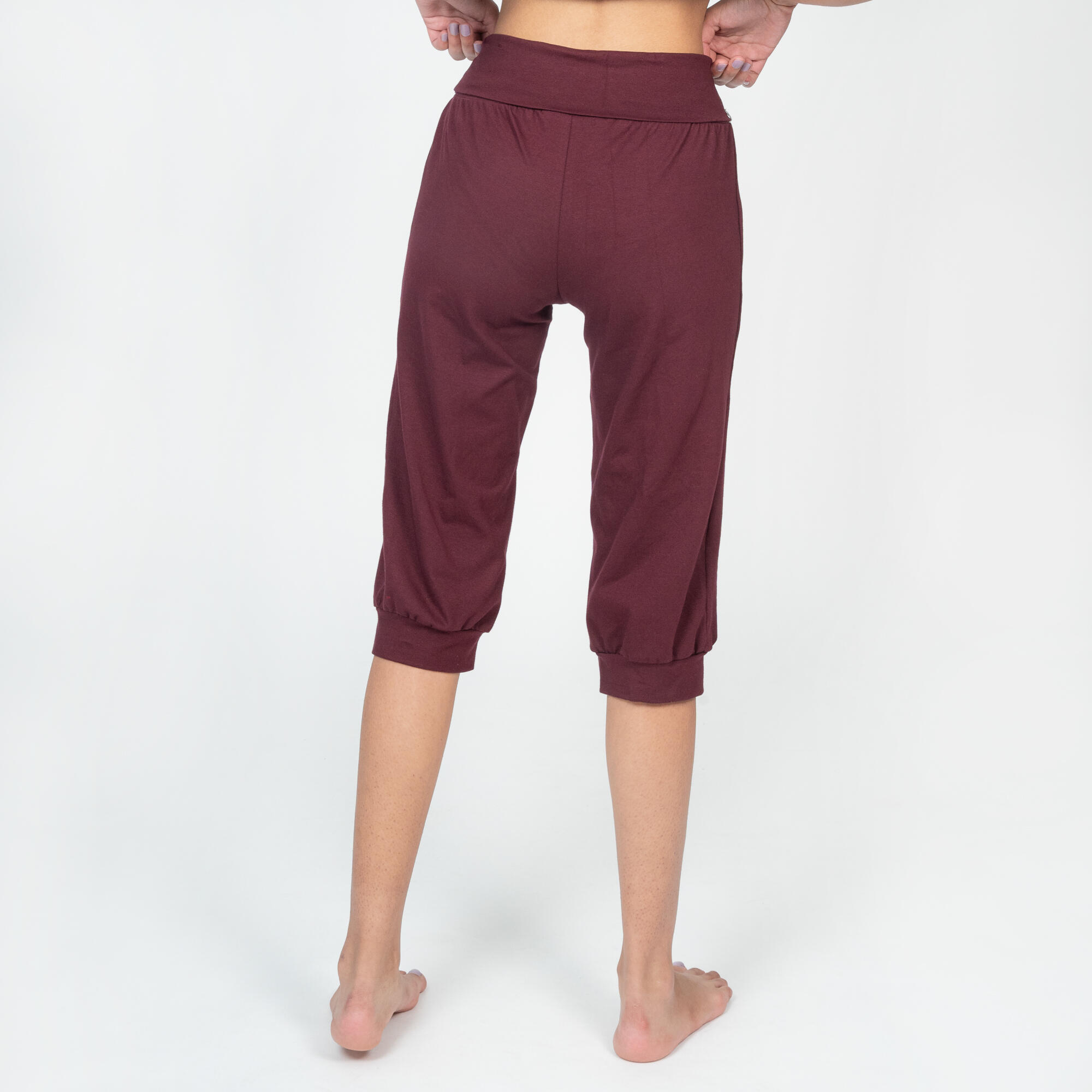 Pantalones Pirata comfort Yoga Embarazada Ecofriendly Burdeos 2/5