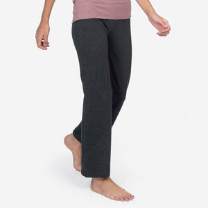 Ultra Comfy High waist, Stretchable Cotton, Women Yoga Pants  - Grey/Pink