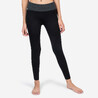 Women Yoga Organic Cotton Leggings - Black/Grey