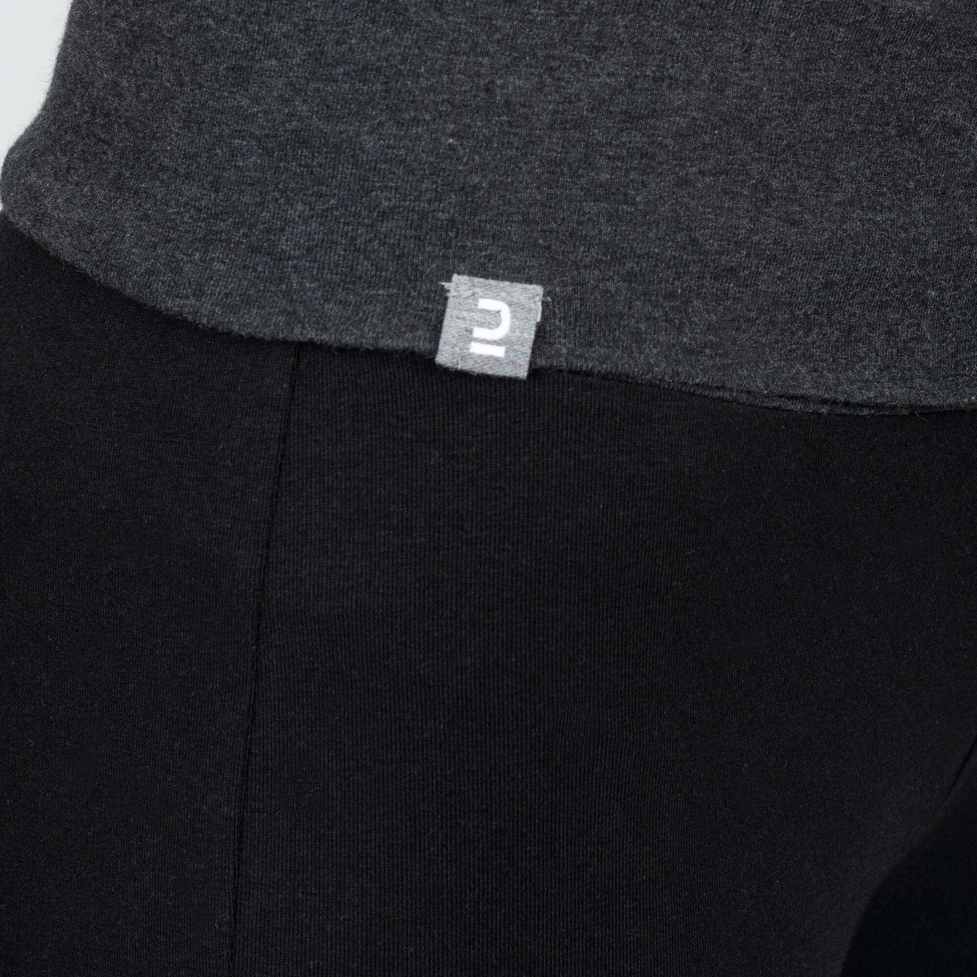 Women's Cotton Yoga Leggings - Black/Grey 4/28