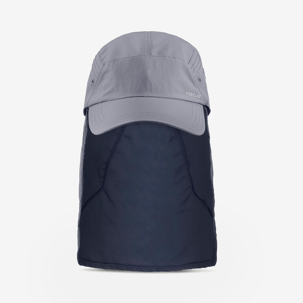 Casquette de Trekking montagne TREK 900 ANTI-UV GRIS FONCE