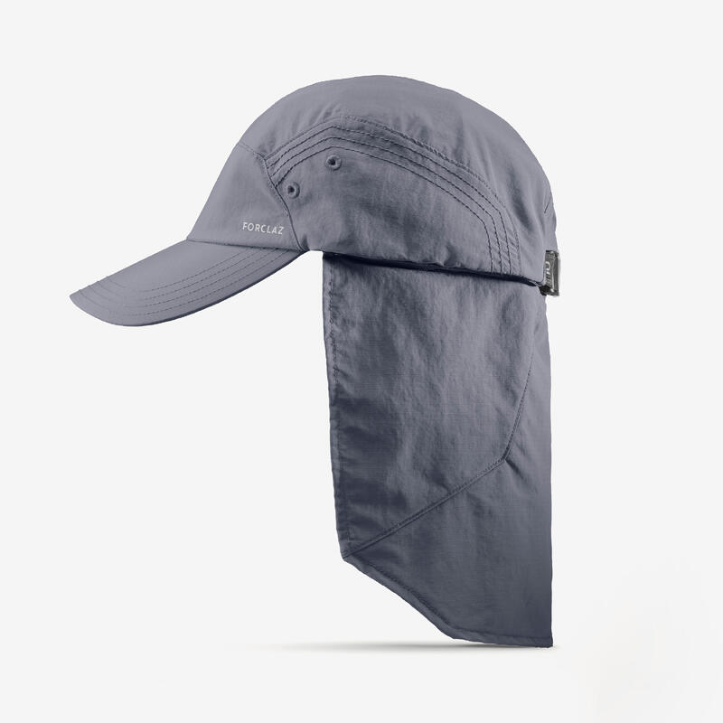 Outdoor Trekking Şapka - UV Korumalı - Koyu Gri - Trek 900