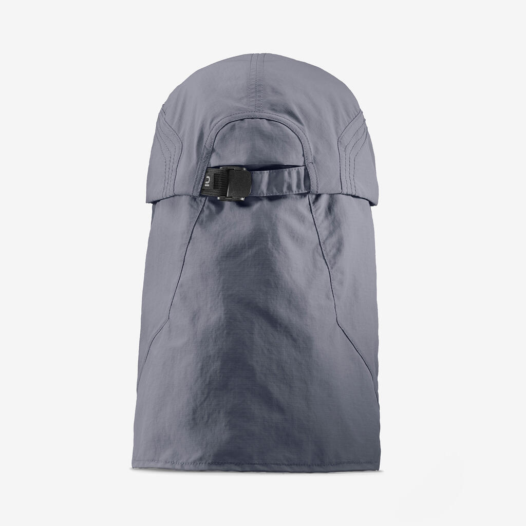 Casquette de Trekking montagne TREK 900 ANTI-UV GRIS FONCE