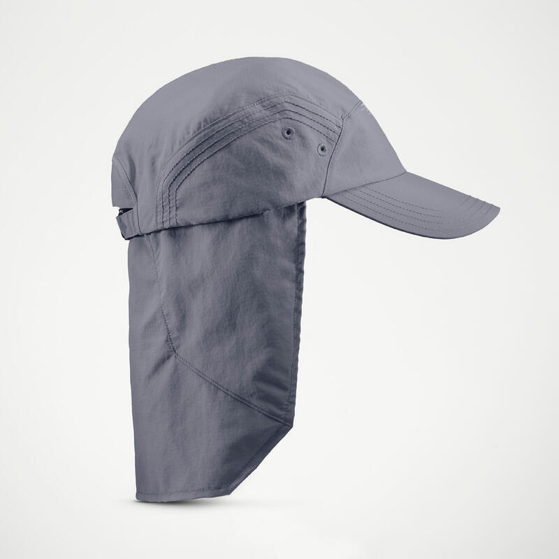 Outdoor Trekking Şapka - UV Korumalı - Koyu Gri - Trek 900