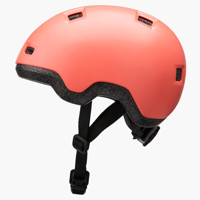 兒童直排輪、滑板、滑板車安全帽 B100－珊瑚紅