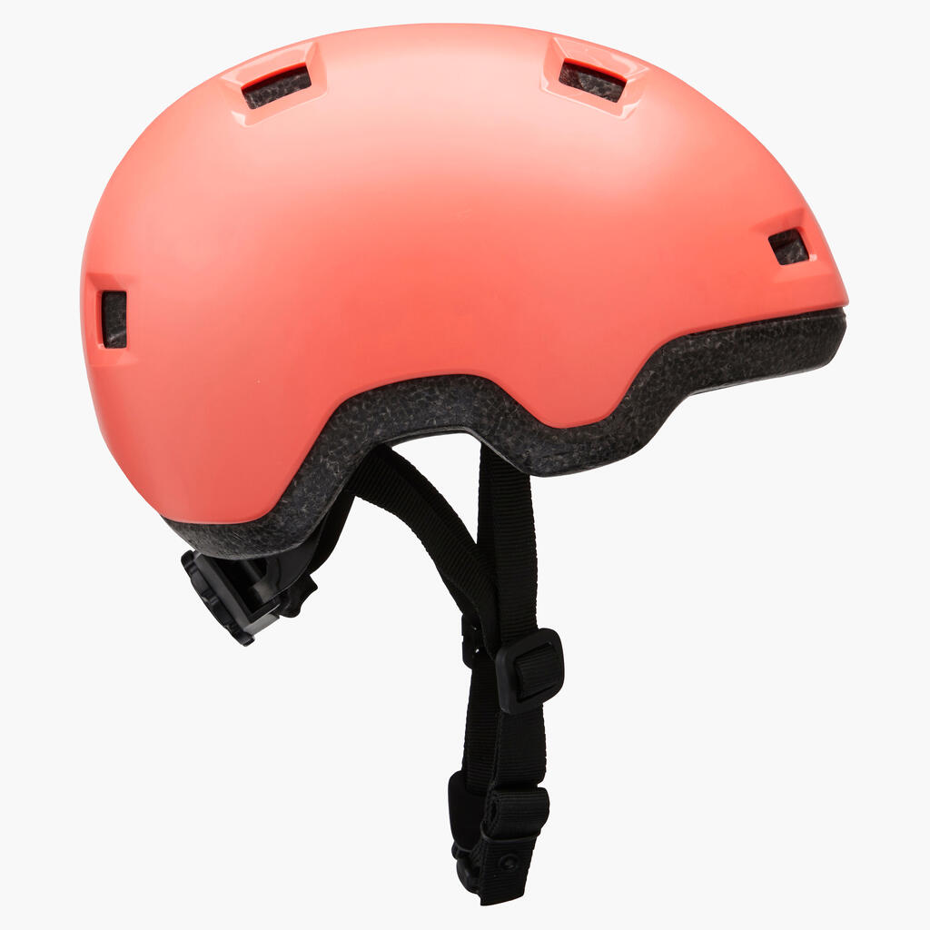 Casco Roller Skateboard Patinete B100 Niños Coral
