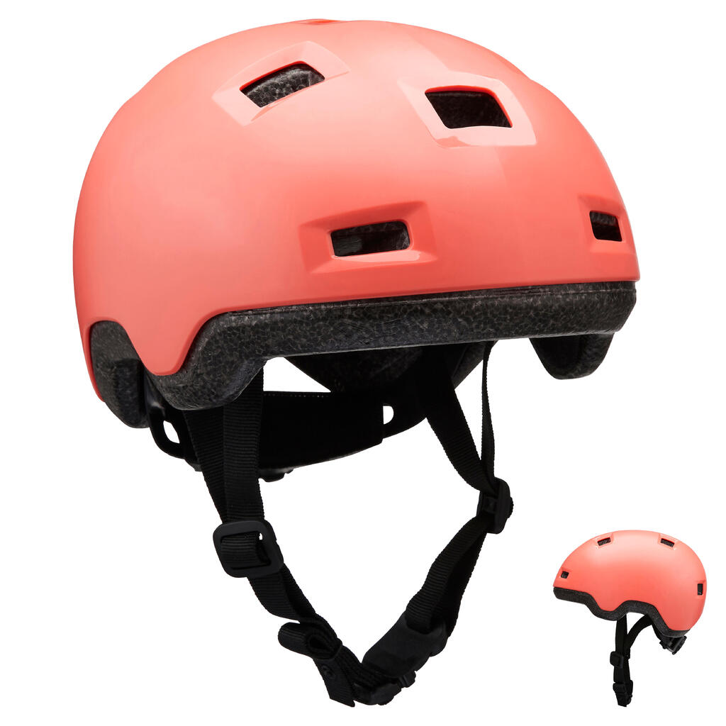 Kids' Inline Skating Skateboard Scooter Helmet B100 - Coral