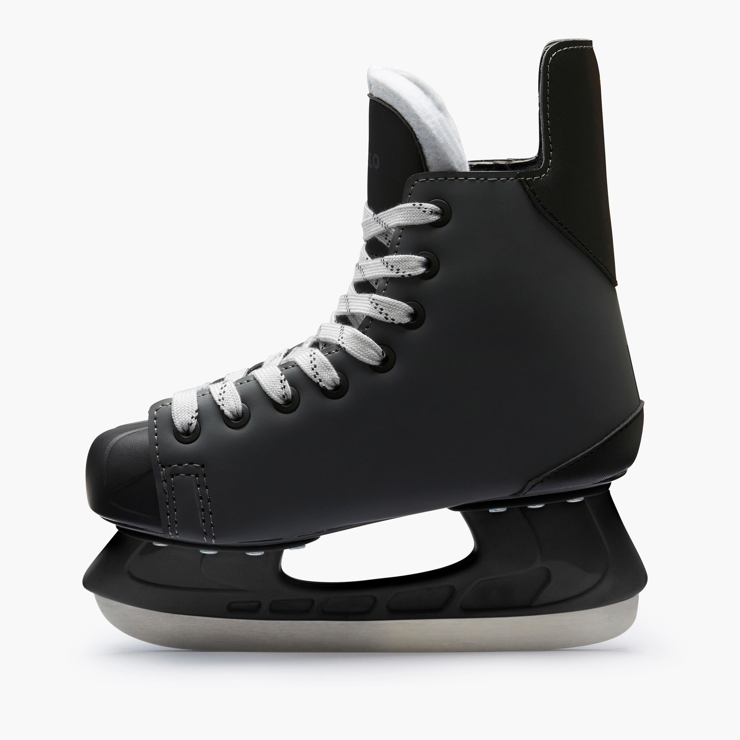 Kids' Ice Hockey Skates 100 Abyss grey, black Oxelo Decathlon