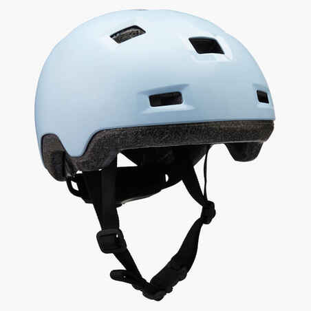 Kids' Inline Skates Skateboard Scooter Helmet B100 - Pastel Blue