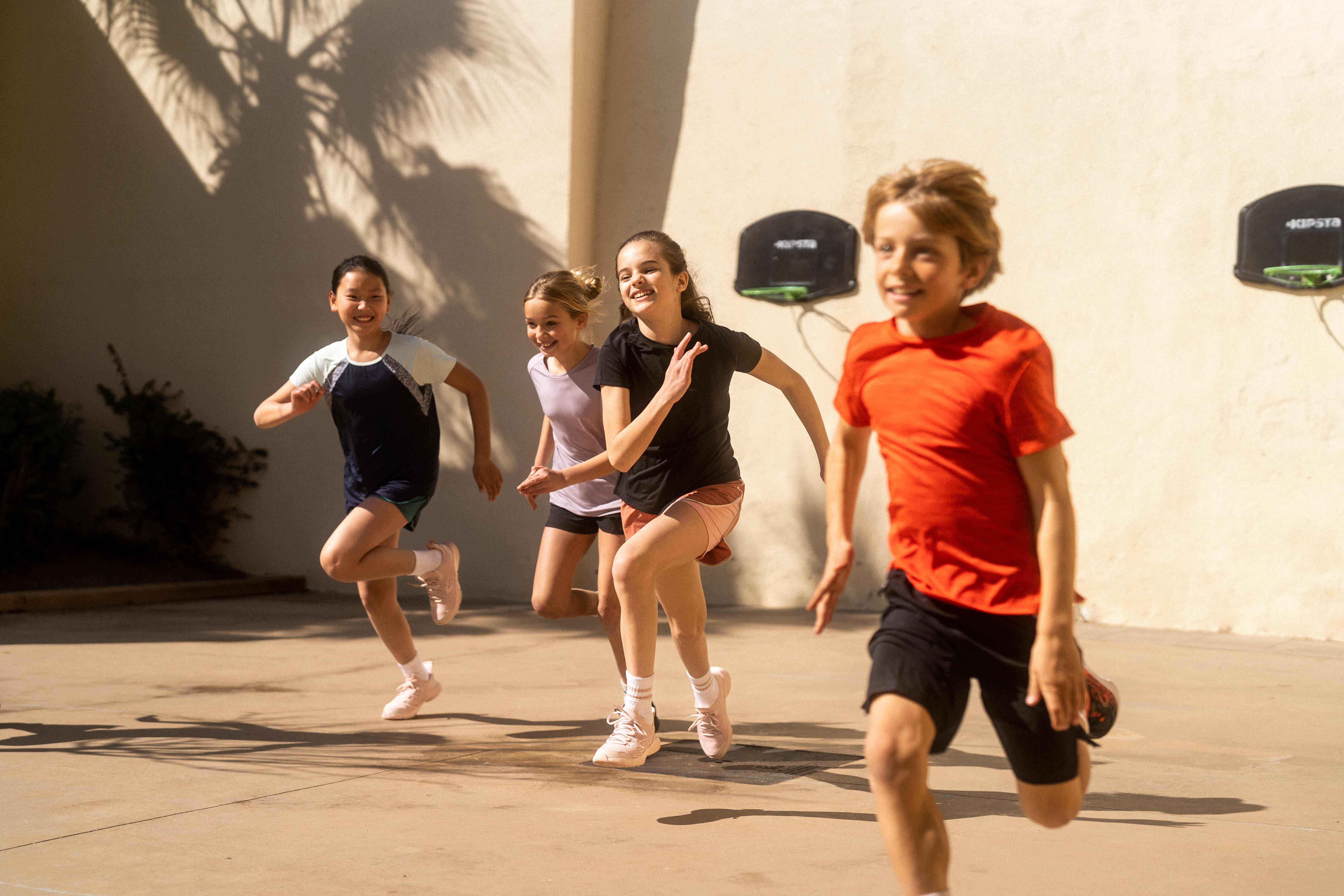 Kids' Synthetic Breathable T-Shirt, S 500 - DOMYOS