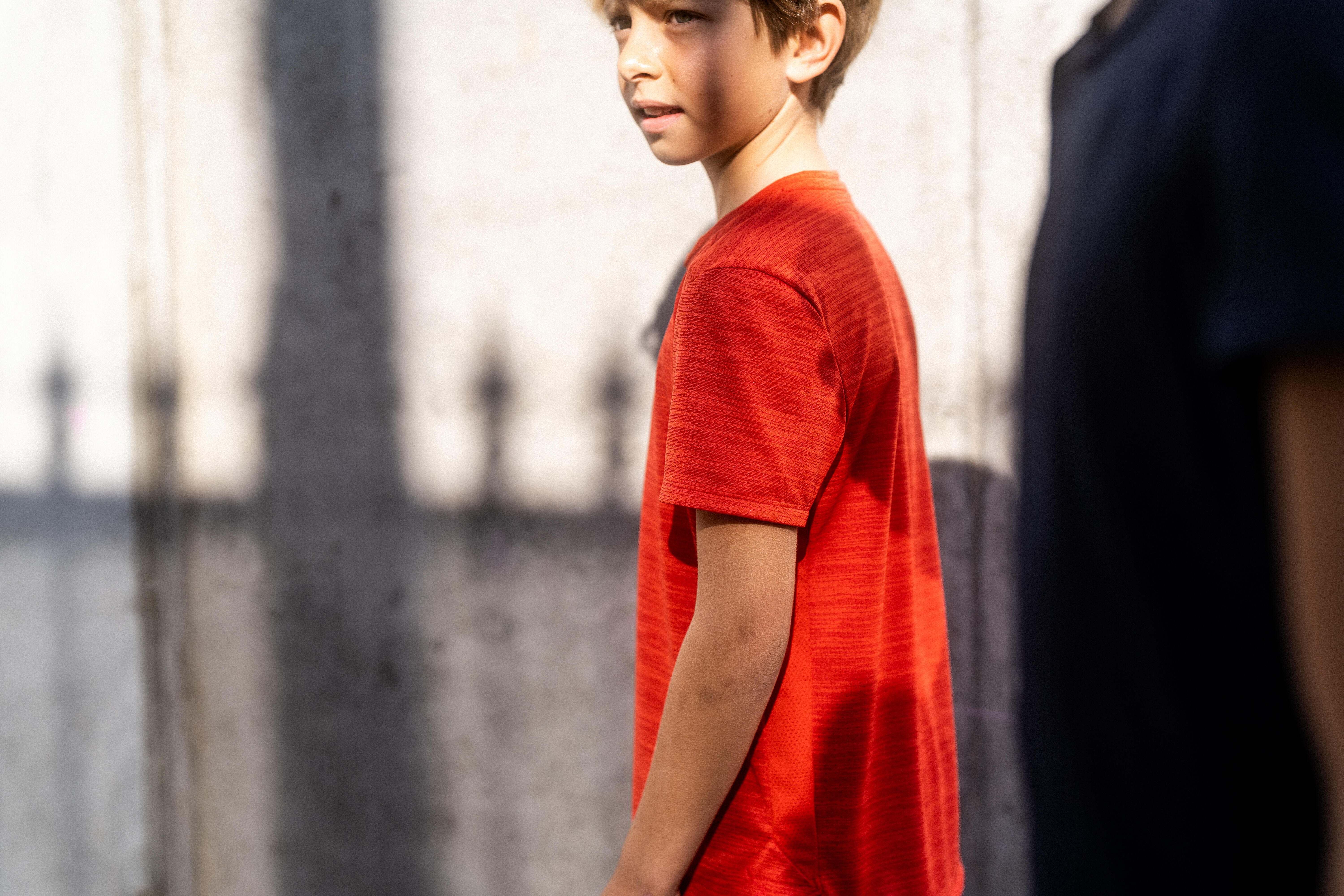 T-shirt synthétique enfant – S 500 rouge - DOMYOS
