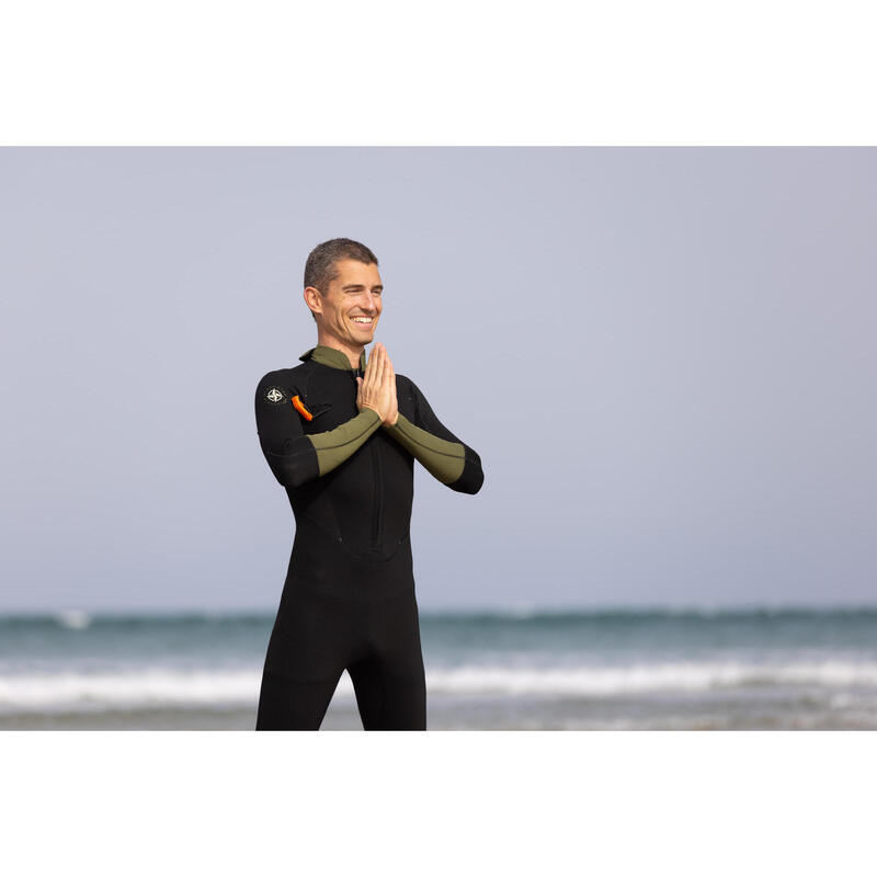 Neopreen wetsuit voor aquawalking 4/3 zwart