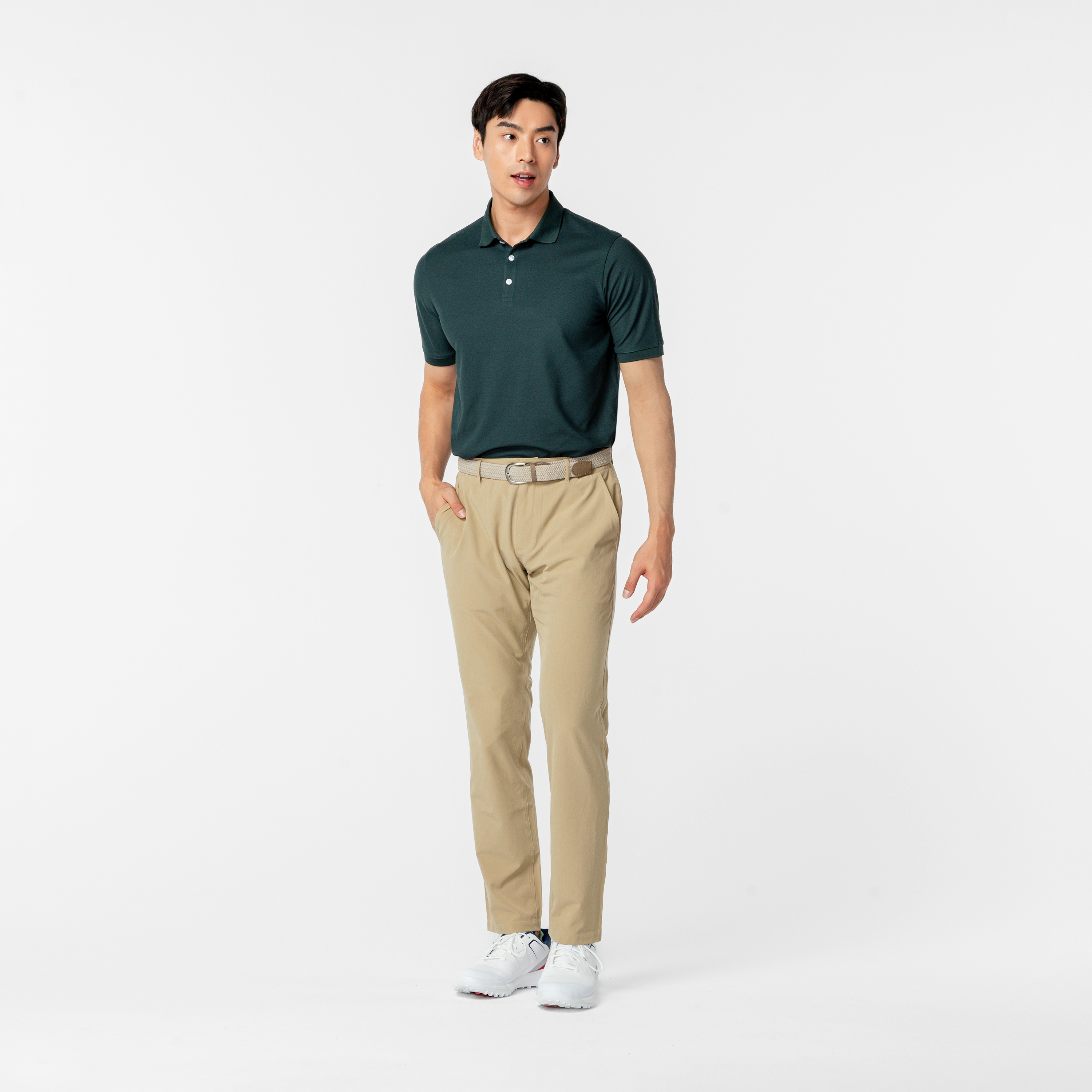 Polo golf manches courtes Homme - WW500 vert