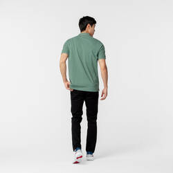 Men's golf cotton short-sleeved polo shirt - MW500 Green