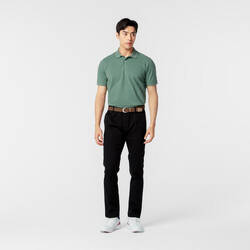 Men's golf cotton short-sleeved polo shirt - MW500 Green