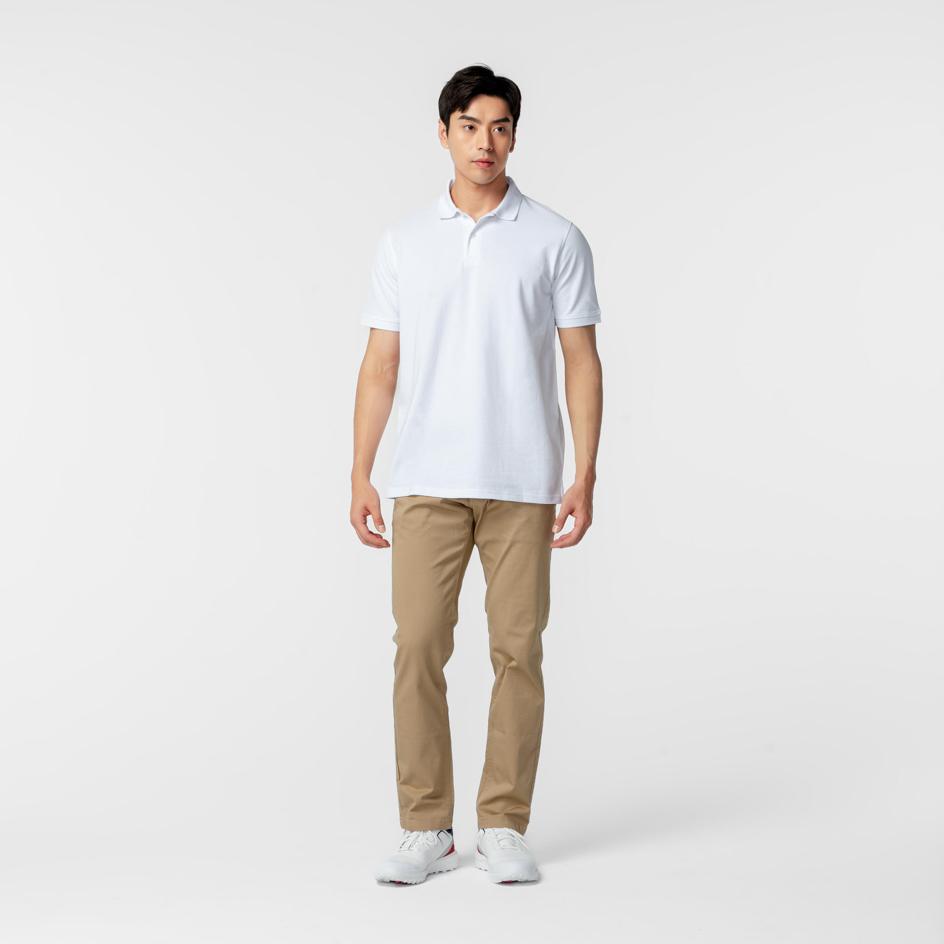 Polo golf uomo MW 500 bianca 11/66