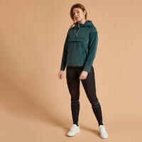 Women's Warm Horse Riding Silicone Patch Leggings - Black