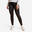 Winter-Reitleggings 500 Full Grip Damen schwarz