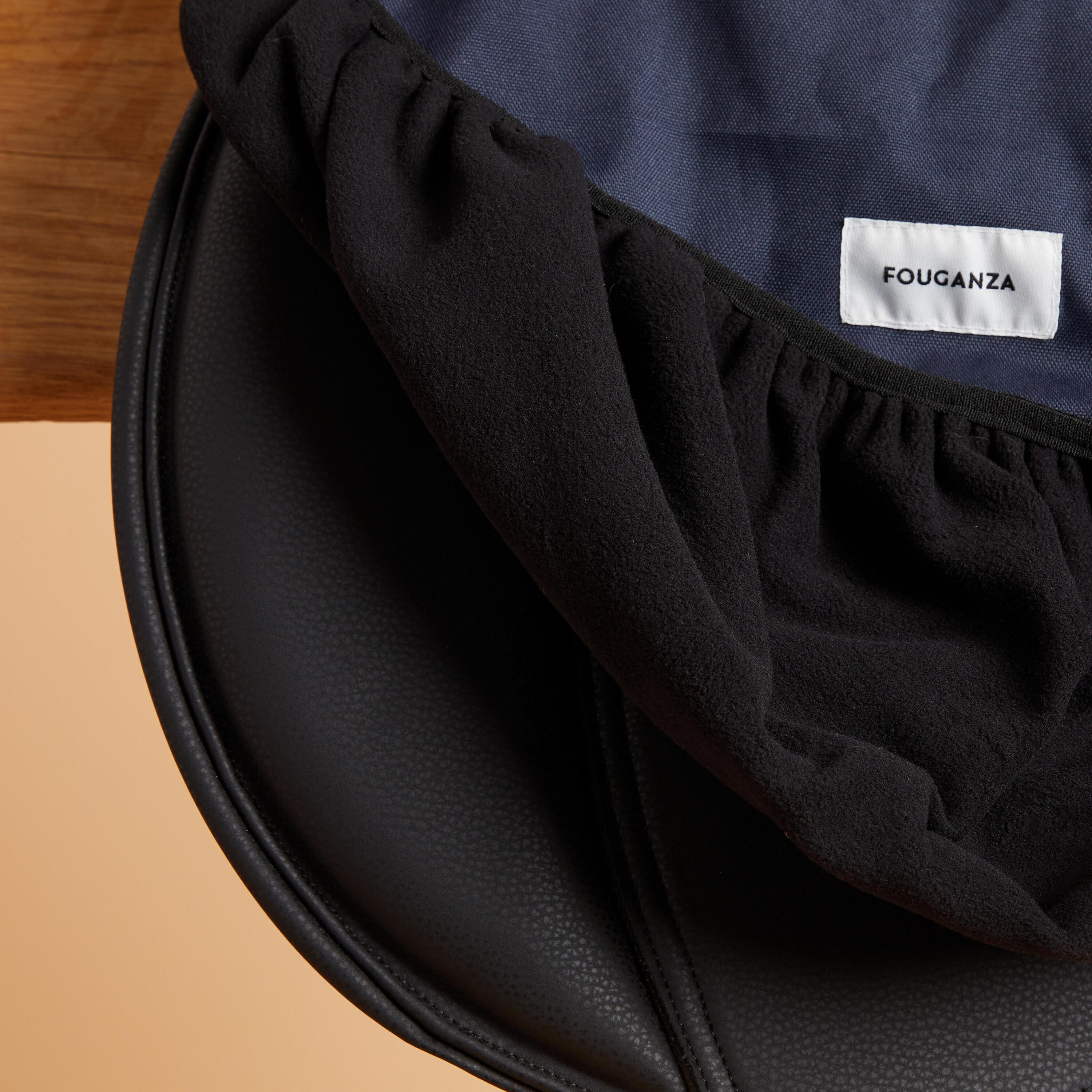 Housse De Selle Fibres Polaires - Bleu Marine - Cheval