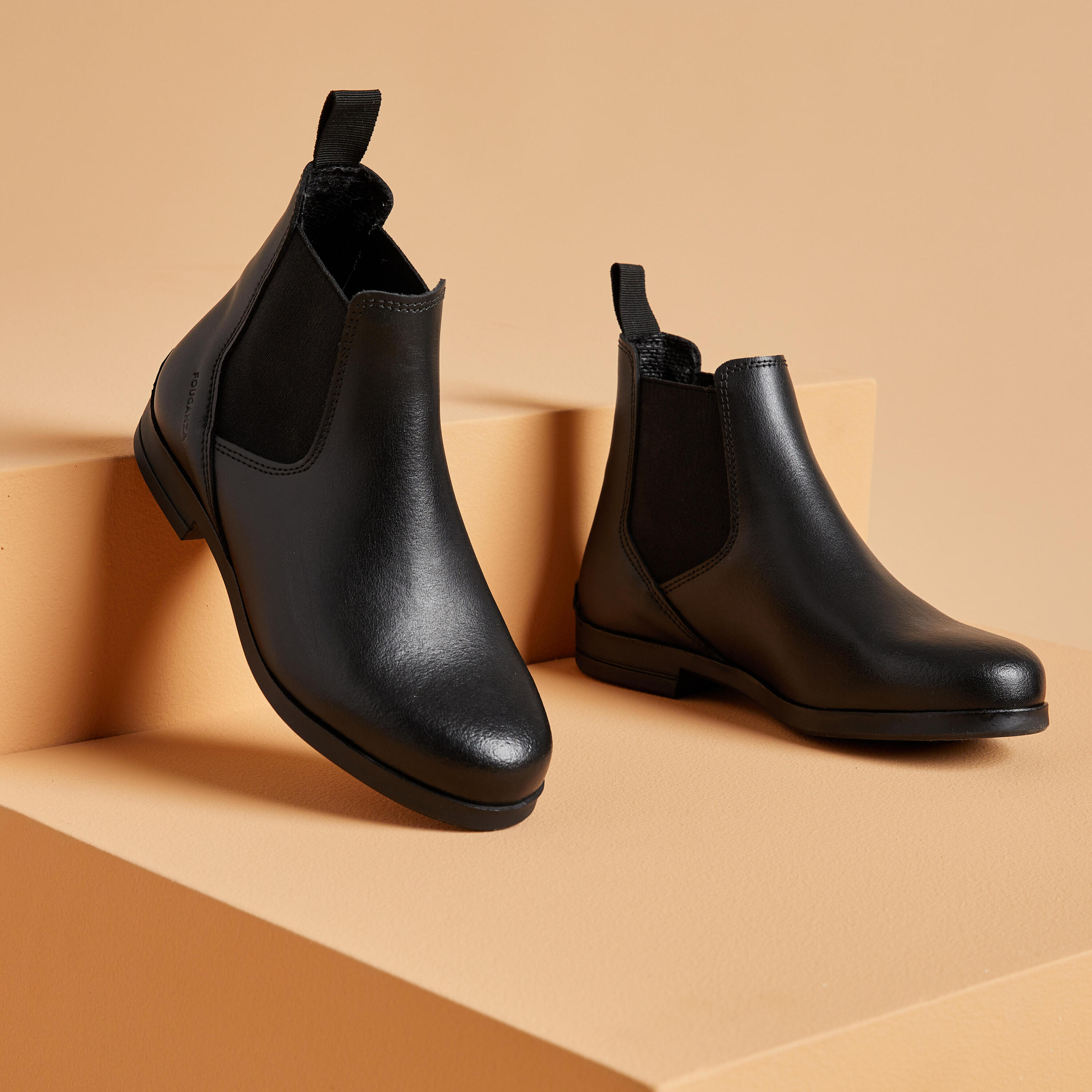 Botins de Equitação Criança 500 Preto 5/5