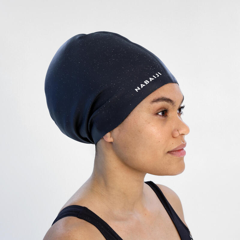 Gorro natación silicona extravolumen negro