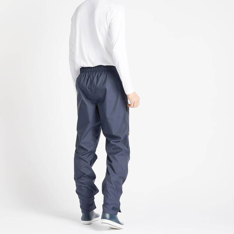 Men's Waterproof Sailing Overtrousers 100 Eco-designed navy