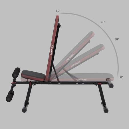 Bench Beban Incline Lipat dengan Leg Bar 500 Fold