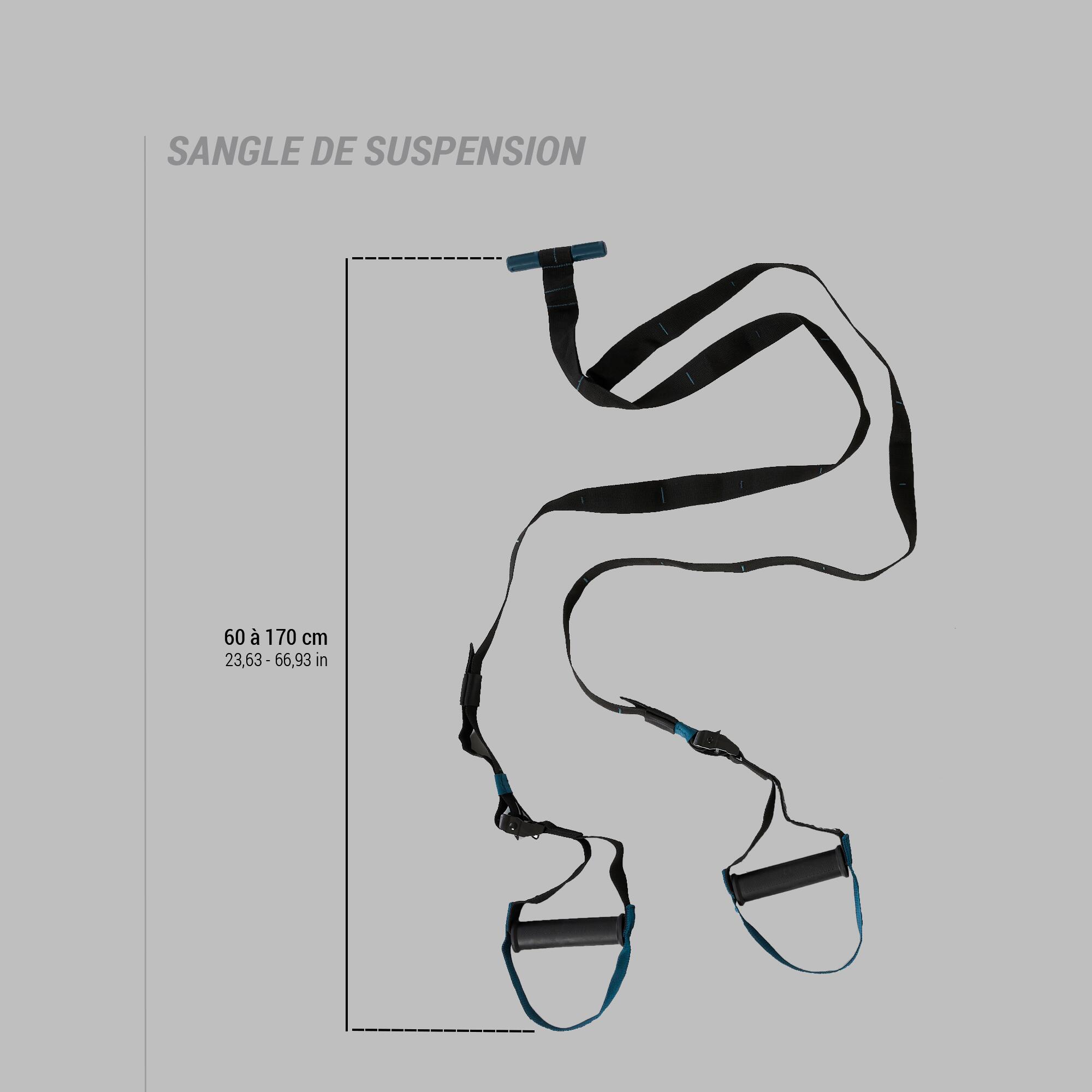 Sangles de suspension - bleues et rouges 12/14