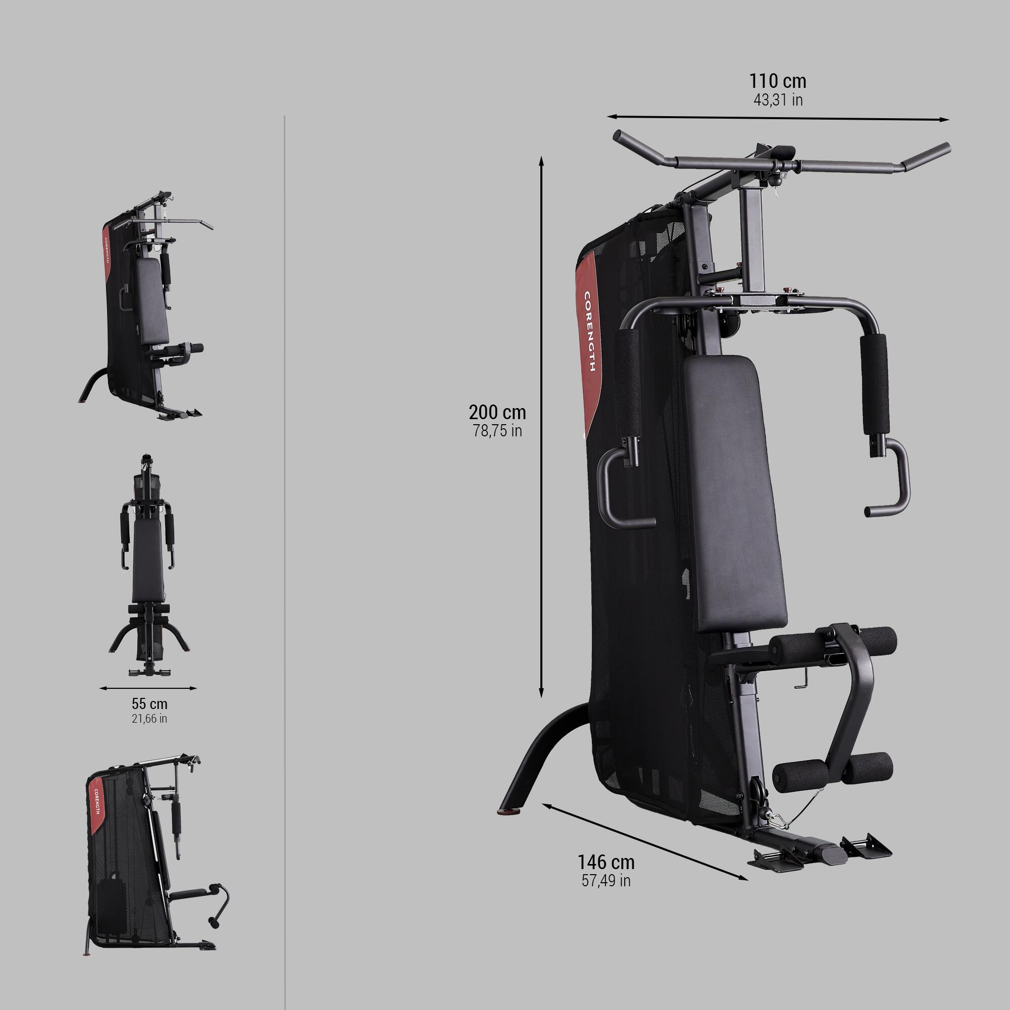 Machine musculation charge guidée - Home Gym Compact 900 - CORENGTH