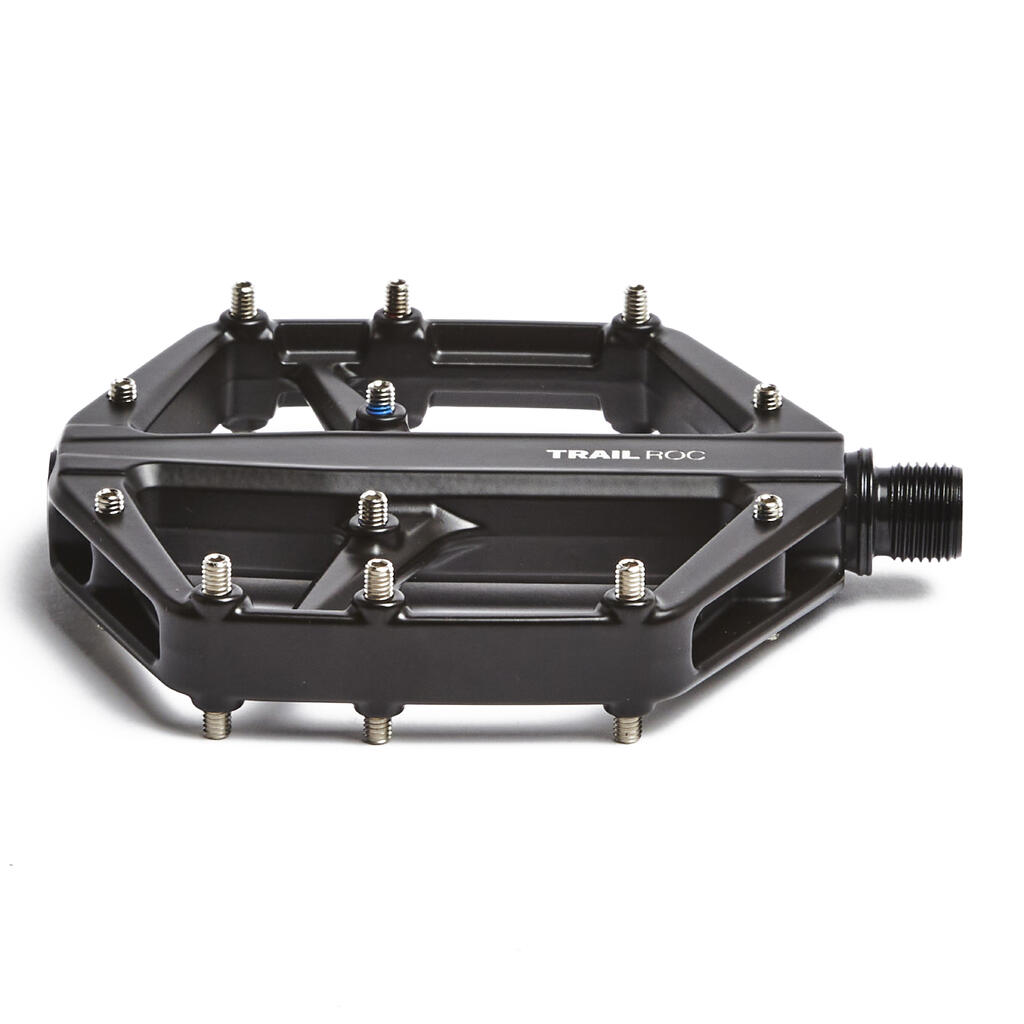 Flat Mountain Bike Pedals Trail Roc - Black