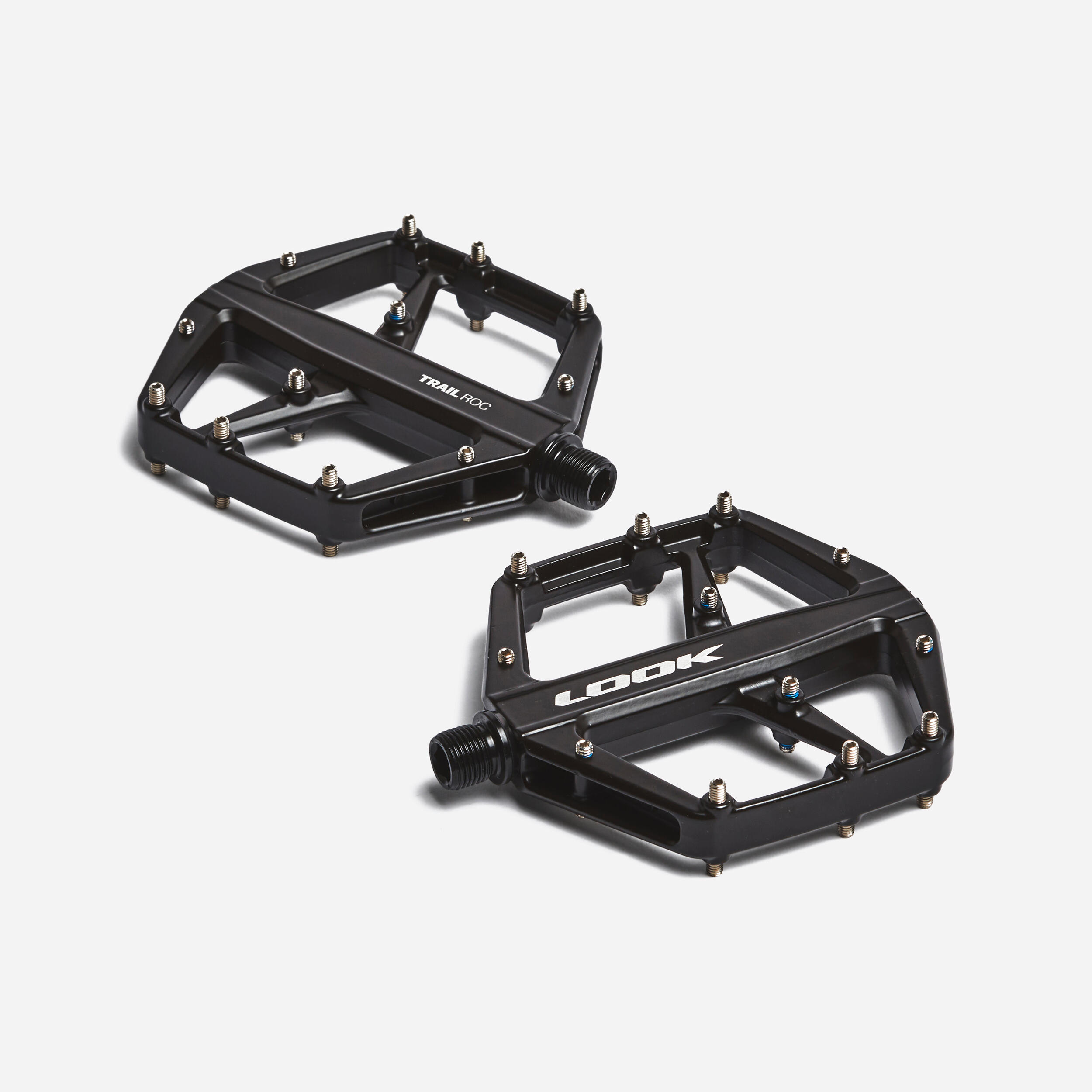 Flat Mountain Bike Pedals Trail Roc - Black 1/10