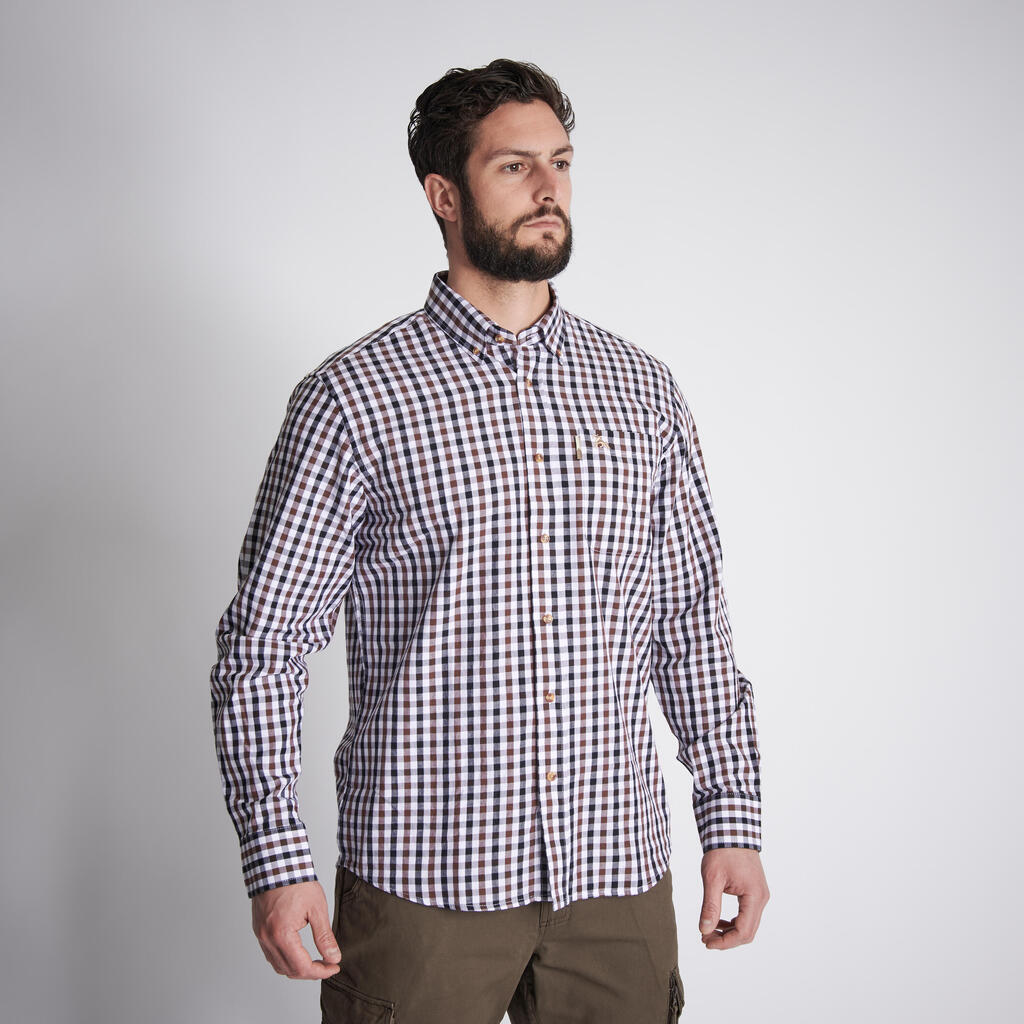 CHECKED SHIRT VERNEY CARON WHITE